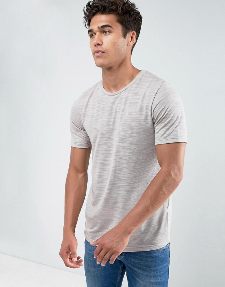 Jack & Jones Premium Melange Tee - Stone