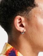 Icon Brand Stainless Steel Hoop Earrings In Silver