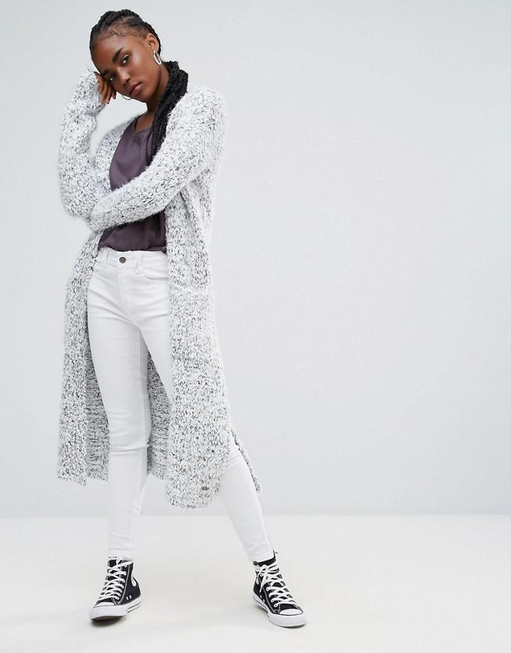 Bellfield Umbrial Longline Cardigan - Gray