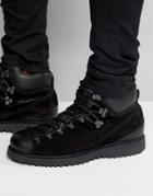 Religion Suede Laceup Boots - Black