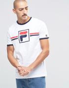 Fila Vintage T-shirt With Large Logo - White