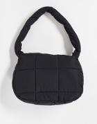 Asos Design Oversized Sling Bag In Black Nylon