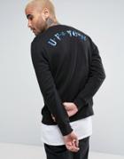 Ufo Town Back Print Sweater - Black