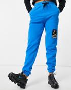 Crooked Tongues Co-ord Sweatpants With Badge Logo In Bright Blue-blues