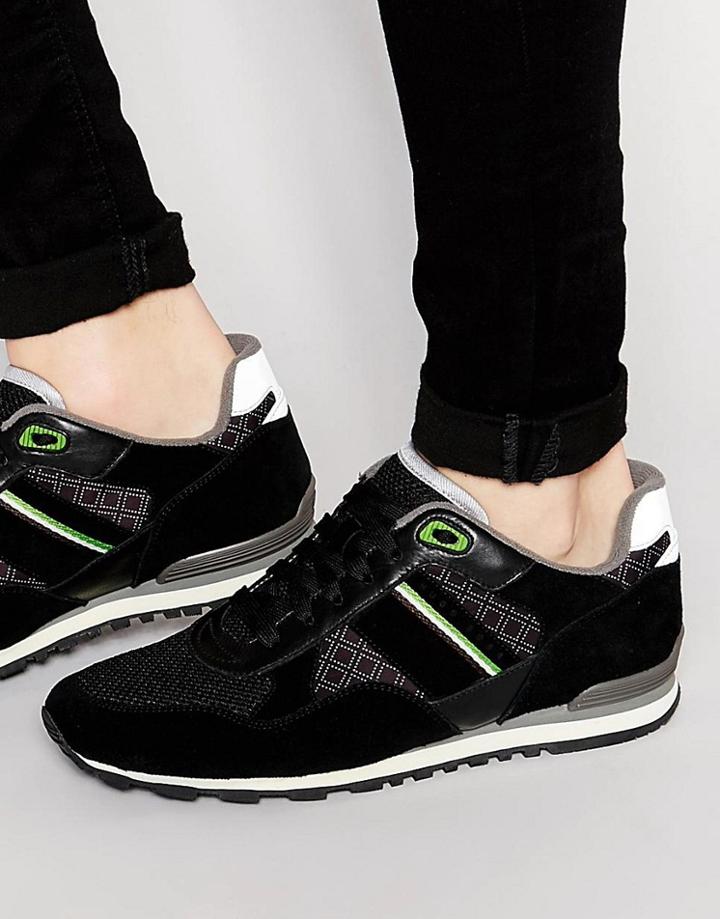 Boss Green Run Cool Runner Sneakers - Black