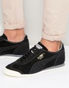 Puma Roma Og Leather Sneakers In Black 36132002 - Black