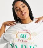 River Island Plus Paris Tennis Slogan Oversized T-shirt In White