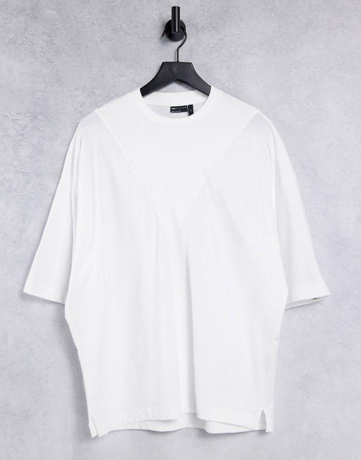 Asos Design Oversized Cut & Sew T-shirt In White