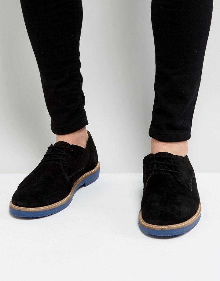 Kg By Kurt Geiger Morcombe Derby Shoes With Contrast Sole Black - Black