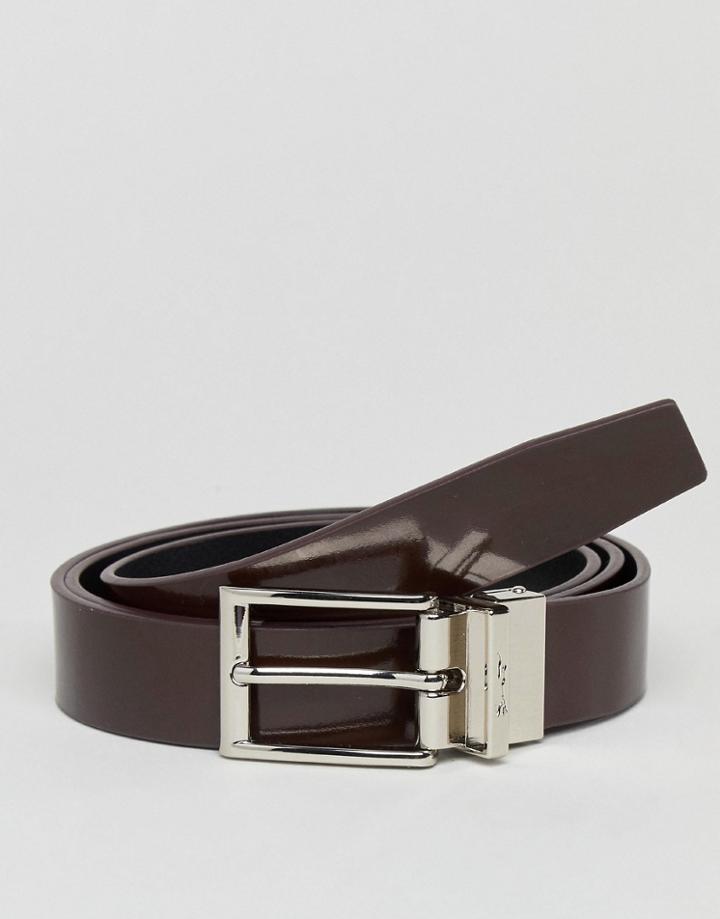 Paul Costelloe Reversible High Shine Belt - Black