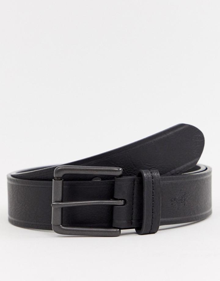 Original Penguin Contrast Stitch Belt In Black - Black