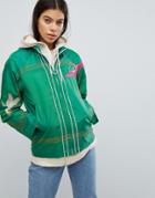 Asos Embroidered Rain Jacket - Green