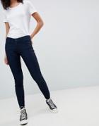 Armani Exchange Super Skinny Low Rise Jeans - Blue