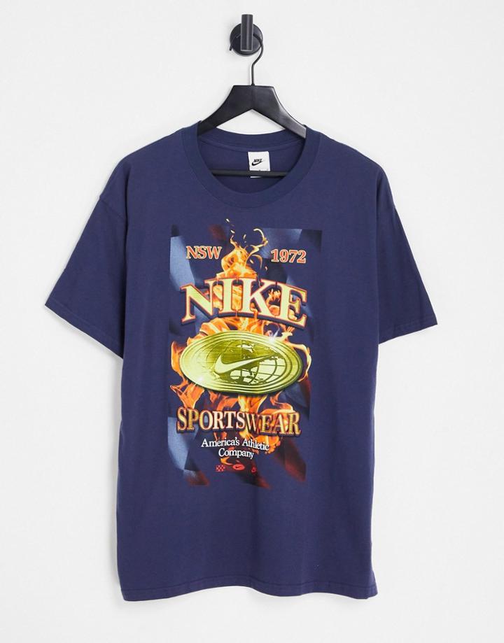 Nike Americana T-shirt In Thunder Blue