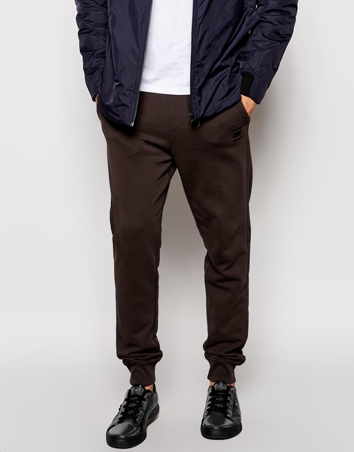 G-star Joggers Navy Tapered Fit Logo Embro - Raven