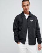 Hype Logo Coach Jacket - Black