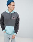 Quiksilver Half Days Hoodie In Black/blue - Black