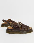 Dr Martens 8092 Arc Sandals In Dark Brown - Brown