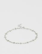 Asos Design Chain Bracelet With Crosses In Burnished Silver Tone - Silver