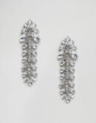 Asos Occasion Jewel Drop Strand Earrings - Clear