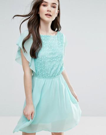 Pussycat London Skater Dress - Green