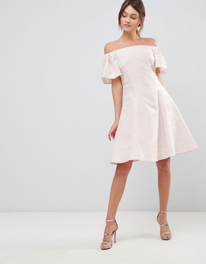 Coast Danielle Sparkle Skater Dress - Cream