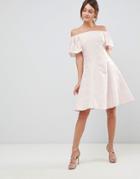Coast Danielle Sparkle Skater Dress - Cream