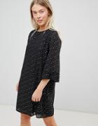Moves By Minimum Spot Shift Dress - Black