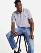 Fred Perry Twin Tipped Polo Shirt In Lilac-purple