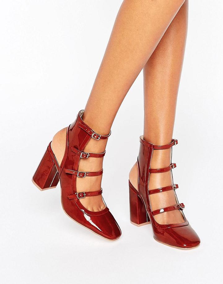 Asos Eklis Multi Buckle Shoe Boots - Brown