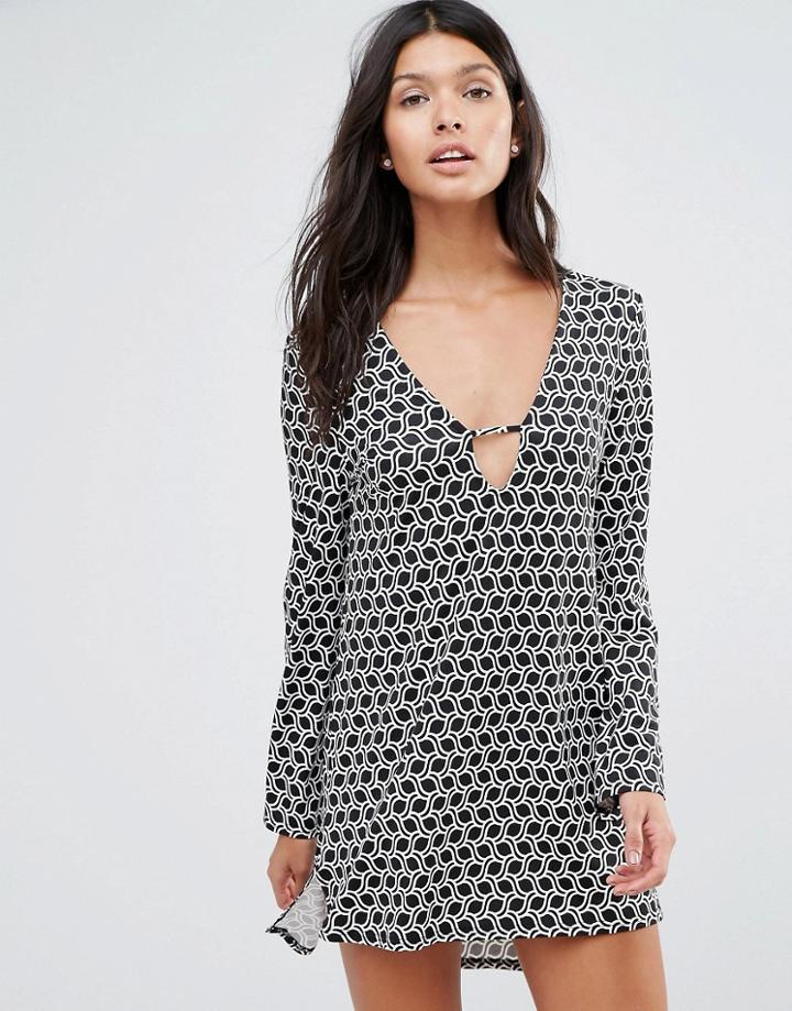 Pixie & Diamond Tunic Dress - Black