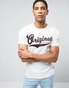 Jack & Jones Originals T-shirt With Animal Print Graphic - White