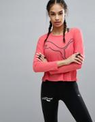 Puma Good Life Long Sleeve Top Q4 - Pink