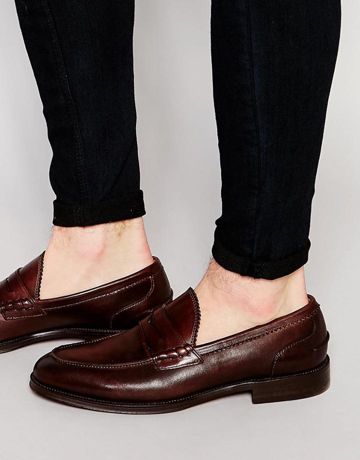 Aldo Zunchi Leather Penny Loafer - Brown