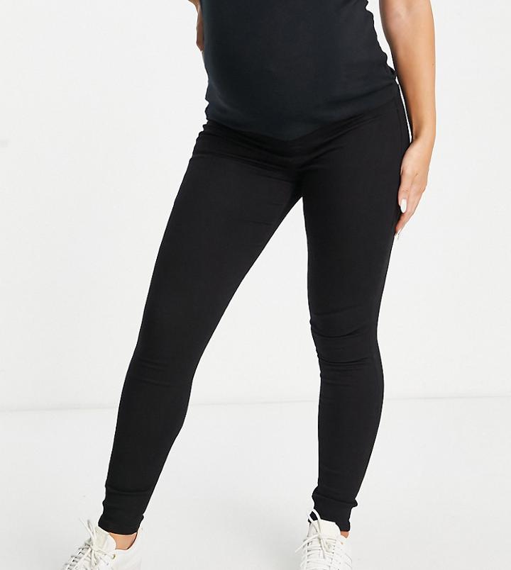 Topshop Maternity Underbump Joni Jean In Black