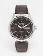 Hugo Boss Black Leather Strap Watch 1513330 - Black