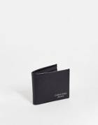 Calvin Klein Jeans Micro Pebble Bifold Wallet In Black