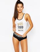 Bonds New Era Chesty Racer Tank Top - White Black