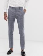 Twisted Tailor Super Skinny Suit Pants In Gray Check