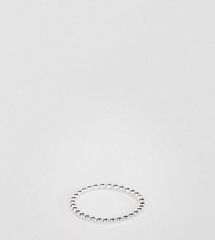 Kingsley Ryan Sterling Silver Ball Detail Ring - Silver