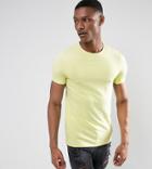 Asos Tall Muscle Fit T-shirt - Yellow