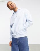 Asos Design Oversized Hoodie In Pastel Blue-blues