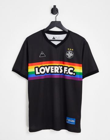 Lover's Fc Rainbow Jersey T-shirt In Black
