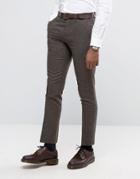 Rudie Slim Fit Suit Pants In Paddy Brown - Brown