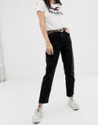 Hollister High Waisted Mom Jean-black