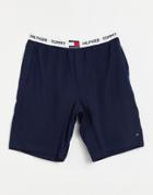 Tommy Lounge Short With Flag Logo Waistband In Navy