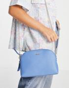 Paul Costelloe Leather Crossbody Chain Strap Bag In Blue-blues