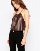 First And I Choco Strap Top - Red