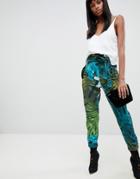 G-star Rovic Paperbag Waist Pants With Tropical Print - Multi