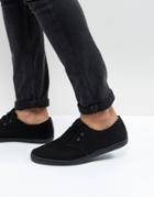 Fred Perry Byron Low Canvas Sneakers - Black
